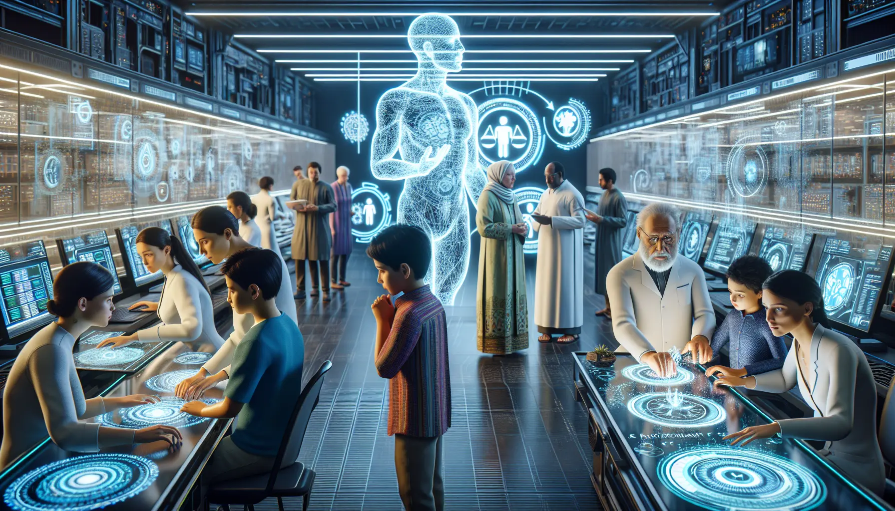 Illustration représentant l’éthique et la responsabilité dans l’automatisation IA