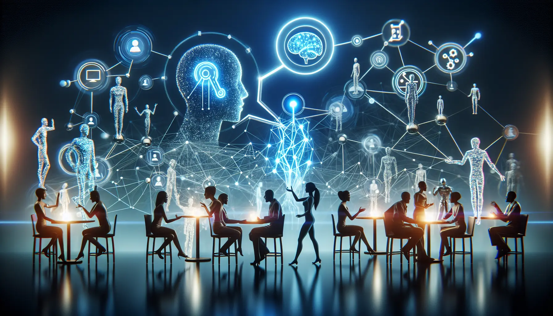 Illustration montrant l’intégration de l’IA conversationnelle dans les workflows n8n