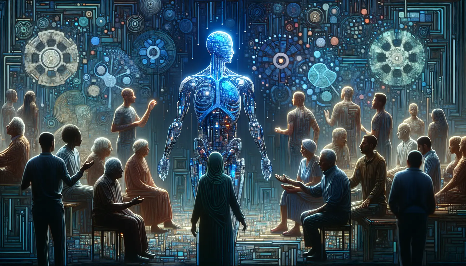 Illustration conceptuelle de l’intelligence artificielle et automatisation dans la prise de décision