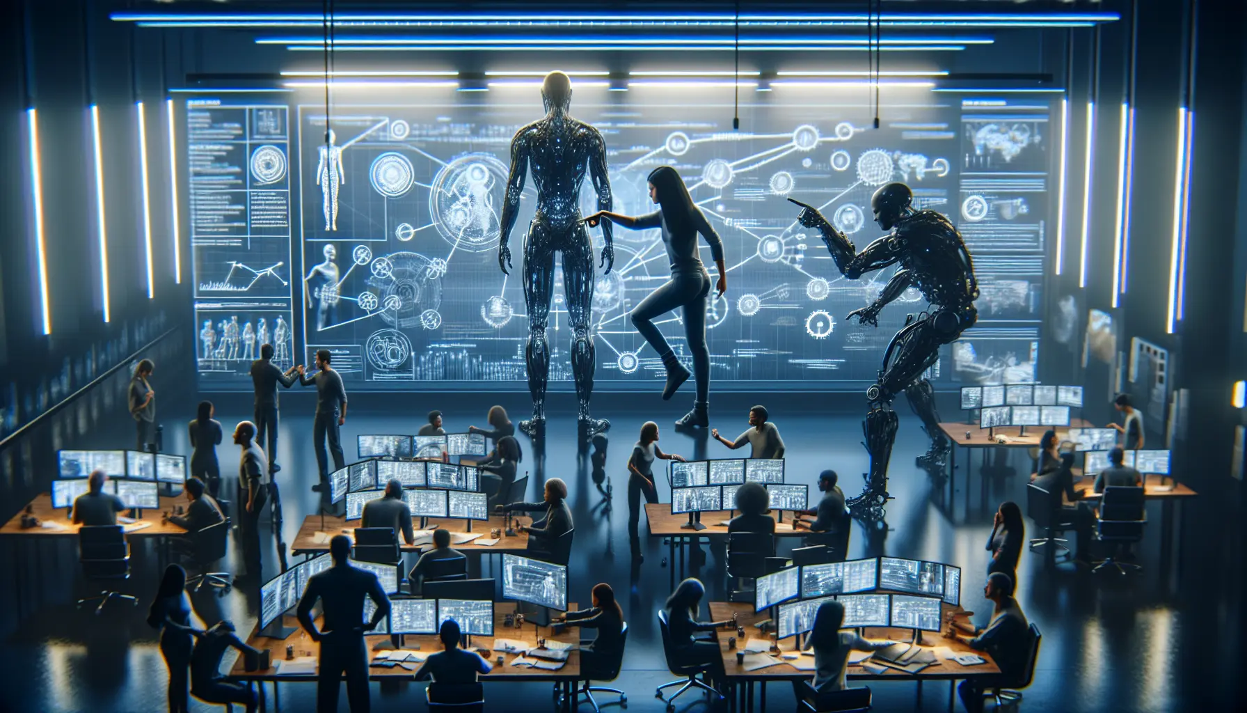 Diagramme illustrant la collaboration inter-équipes via workflows adaptatifs n8n